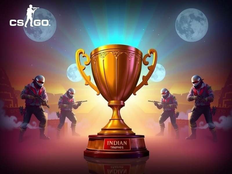 Indian CS GO Dominators Winning Trophy